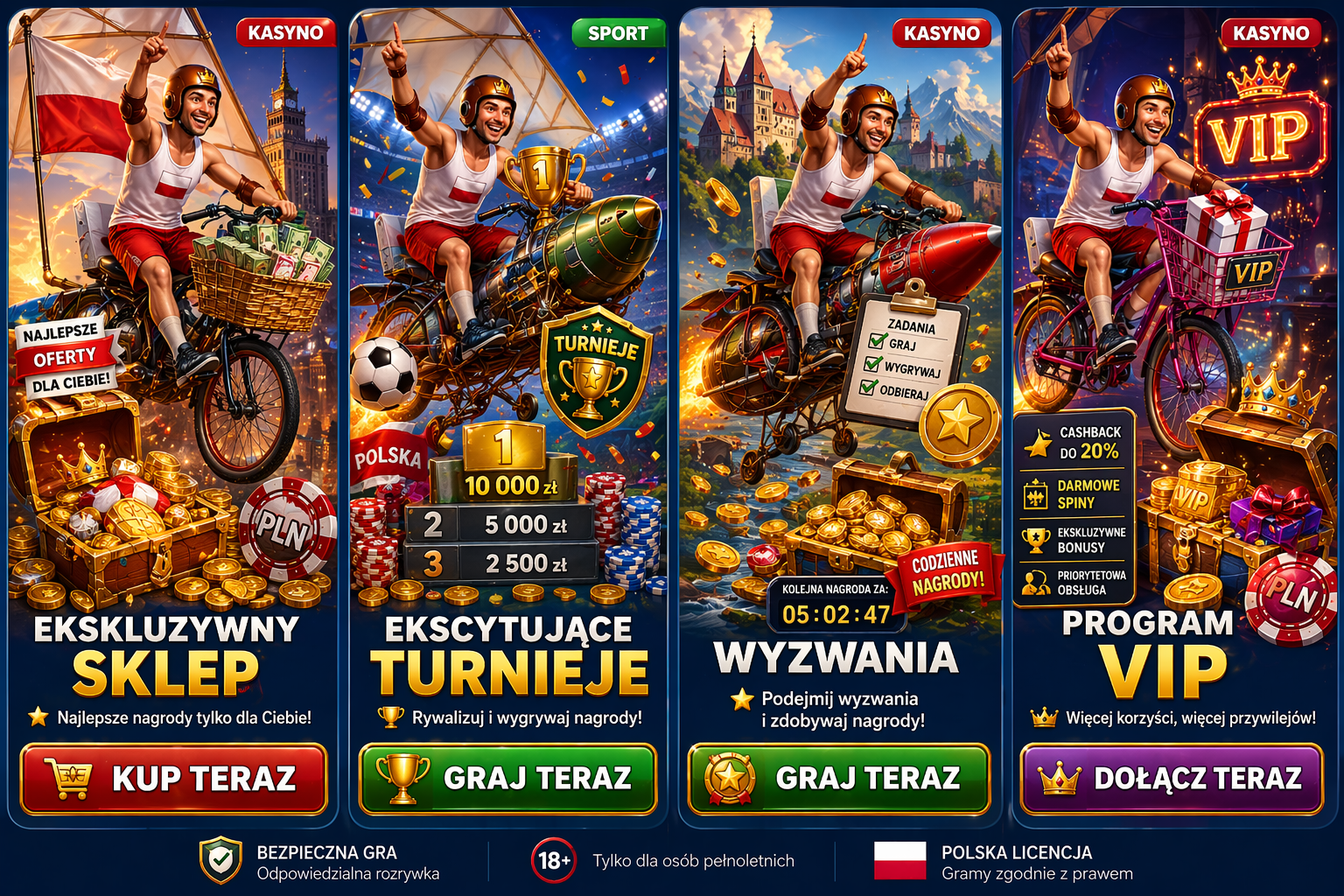 A visual representation of a casino game, displaying different gameplay options and vibrant graphics for player engagement